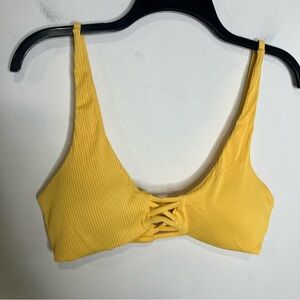 Tini‎ Bikini yellow bikini top women’s size large beach casual summer swimming